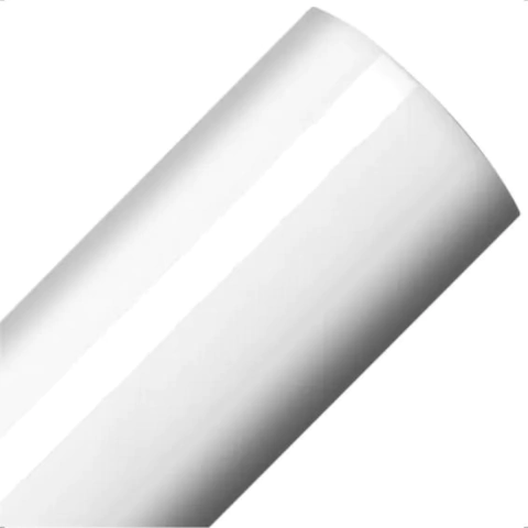Adesivo Pelicula De Impressão Print Flex Brilho 0,08 1,00m x 1,52m - BRANCO