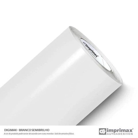 Adesivo Vinil Digimax RBT Semi Brilho 1,00m x 1,06m - BRANCO