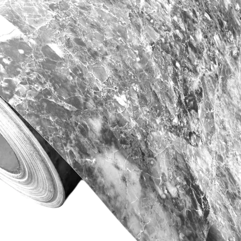 Adesivo Vinil Revest Mármore Black - MG446