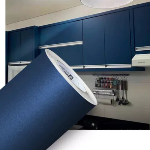 Adesivo Vinil Gold Max Jateado Azul Night Trenton - 0,70m x 1,00m -