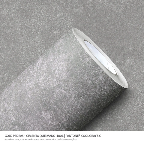 Adesivo Vinil Gold Pedras Cimento Queimado 1,00 X 0,61 - 1801