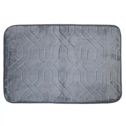 Tapete Soft Roma 40X60 Geometrico Cinza 1015-06