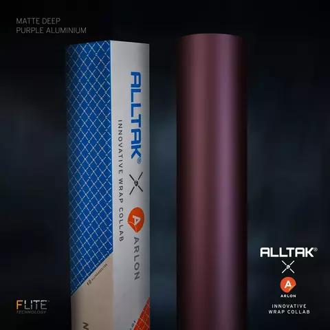 Adesivo Automotivo Arlon Matte Deep Purple Aluminium - 25m X 1.52L