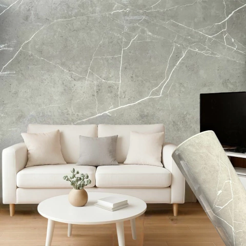 Vinil Gold Pedras Mármore Cinza Armani Gloss de 1,22 x 1m