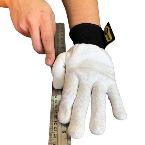 Luva Resistente A Corte Premium Envelopamento 40-2010g Tamanho G Mão Única - Branca