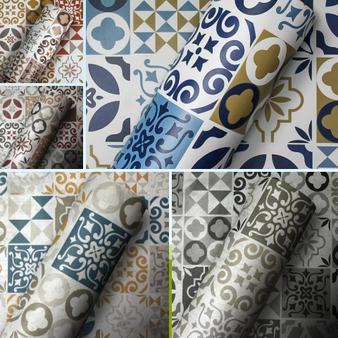 Adesivo Vinil Decor Azulejo Portugues 1,00 X 0,61