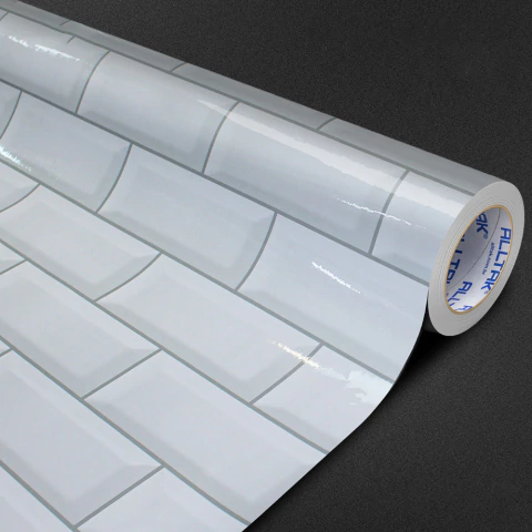 Adesivo Decor Metro Branco Brilho 1,00 x 1,22 m