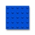 Piso Tátil Alerta PVC 25X25X5 Azul