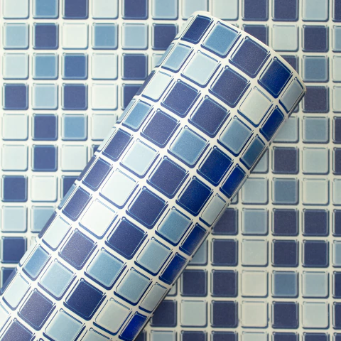 Adesivo Decor Pastilha Azul 1,00 x 1,22m