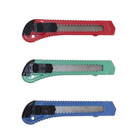 Estilete Plástico Lebianco 18mm Lâmina Larga OT-20