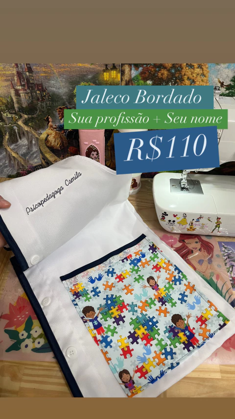 Jaleco Autismo Peças (Bordado Incluso) - comprar online