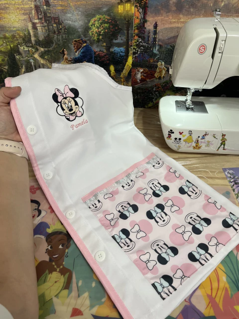 Jaleco Ratinha Rosa (Bordado não incluso)