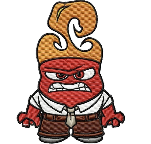 Bordado Divertidamente RAIVA