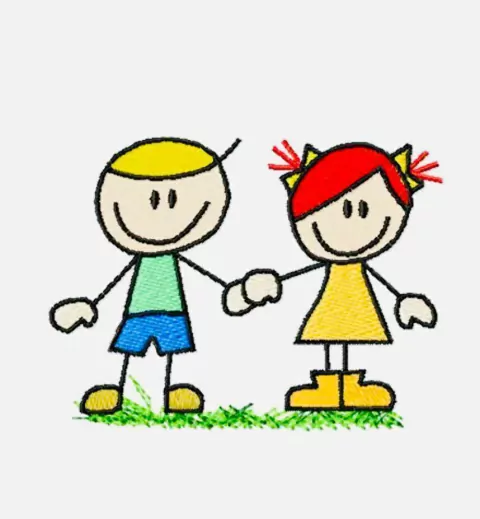 Serviço de bordado com: Crianças + Profissão