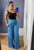 Calça Pantalona Azul