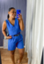 Conjunto em Linho Azul