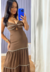 Vestido Longo Marrom