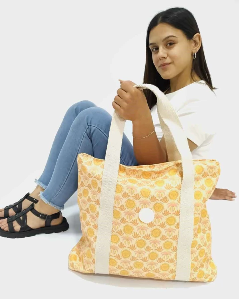 DRIF BAGS PLAYERO GRANDE | Tote bag playero de lona reforzada (DTPLAYG)