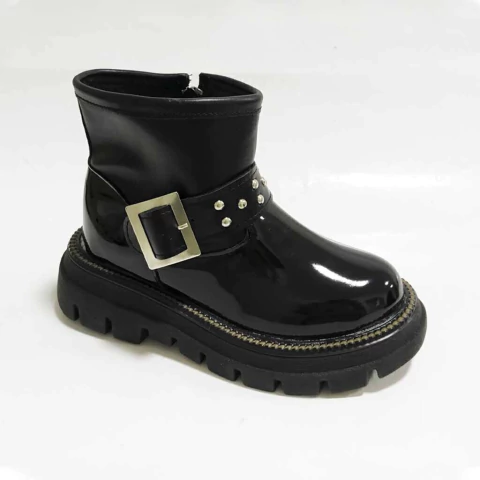 AGUS 740 | Bota de charol caña media / alta. Capellada sintética. Suela tipo combat. (AG740)