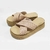 LOLA 450 | Zueco con plataforma. Capellada tressé combinada. (LO450) - tienda online