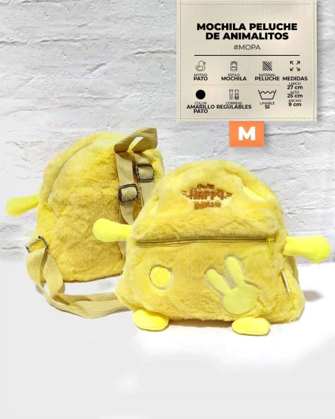 MOCHILA PELUCHE ANIMALITOS | Mini mochilas de peluche variadas. (MOPA) - tienda online
