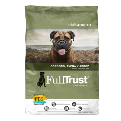 FullTrust Cordero, 2 kg (para Perro Adulto Raza Grande Receta Cordero, Avena y Arroz)