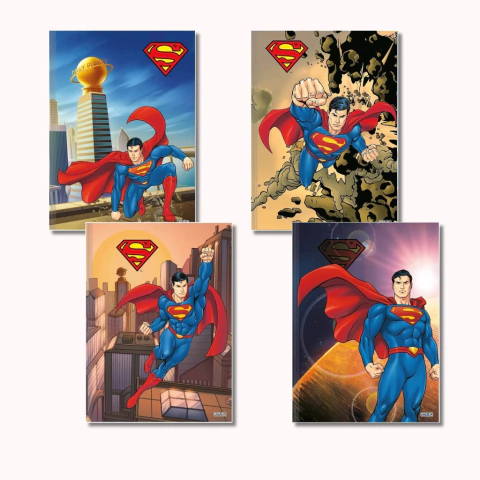 Caderno brochurinha A5 48 folhas - Superman - Animativa