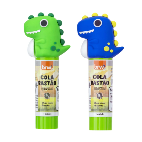 Cola em bastão com ponteira 9g - Dino - BRW