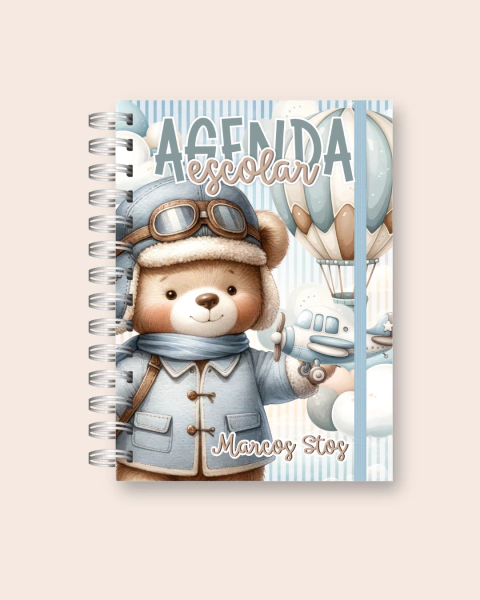 Agenda escolar não datada - colorida - comprar online