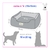 Capa Cama Cachorro Gato Grande 70x70 2 Pç Game - Preto na internet