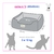 Capa Cama Cachorro Gato Media 60x60 2 Pç Nuvem - Azul Ceu na internet