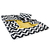 Capa Cama Cachorro Gato Media 60x60 2 Pç Chevron - Amarelo - comprar online