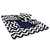 Capa Cama Cachorro Gato Media 60x60 2 Pç Chevron - Marinho - comprar online