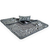Capa Cama Trend Touch 60x60 2 Pç Espinha De Peixe - Cinza - comprar online