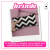 Capa Cama Cachorro Gato Grande 70x70 2 Pç Chevron - Rose