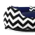 Cama Cachorro Gato Media 60x60 4 Pç Chevron - Marinho na internet
