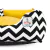 Cama Cachorro Gato Media 60x60 2 Pç Chevron - Amarelo - Mileva Store