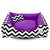 Capa Cama Cachorro Gato Grande 70x70 2 Pç Chevron - Purple na internet