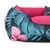 Capa Cama Cachorro Gato Media 60x60 2 Pç Floratta - Pink - Mileva Store