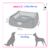 Cama Cachorro Gato Extra Grande 100x100 2 Pç Panda - Pink - loja online