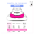 Cama Cachorro Gato Grande 70x70 5 Pç Nuvem Com Ossinho - Rosa Bebe na internet