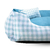 Cama Pet camurça + Coberdrom + Brinquedo Ossinho + Tapetinho Estampado 05 Peças - Vichy's Cancun - Premium 2 na internet
