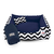 Cama Cachorro Gato Media 60x60 3 Pç Chevron - Marinho - comprar online