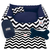 Cama Cachorro Gato Media 60x60 5 Pç Chevron Com Ossinho - Marinho - comprar online