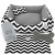 Kit Premium 1 Cama Trend Line 70x70 cm Mileva 5 Peças Coleção Chevron - Platinum - comprar online