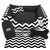 Kit Premium 1 Cama Trend Line 70x70 cm Mileva 5 Peças Coleção Chevron - Preto - comprar online