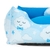 Cama Cachorro Gato Media 60x60 5 Pç Nuvem Com Ossinho - Azul Ceu na internet