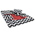 Capa Cama Cachorro Gato Grande 70x70 2 Pç Chevron - Vermelho - comprar online