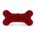 Almofadinha Brinquedo Ossinho Suede Vermelho