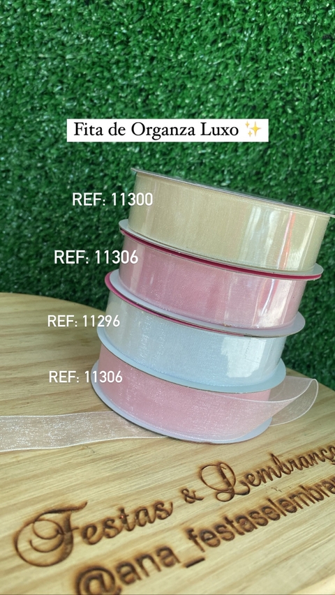 Fita Organza 10 METROS (Largura 21mm)